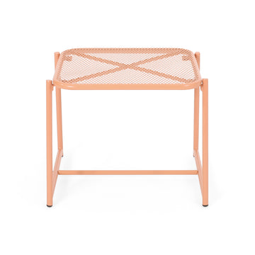 Elba 15.5"H Side Table Orange Iron