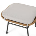 Montana Ottoman Beige Brown Iron Plastic