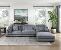 1Pc Modern Living Room Furniture Modular Armless Chair Plush Gray Corduroy Fabric Upholstery Plywood Frame, Matching Pillow Gray Wood Primary Living Space Modern Plywood 1 Seat