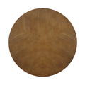 32Inch Wood Round Coffee Table For Living Room,Mid Century Farmhouse Circle Wooden Coffee Tables For Apartment, Easy Assembly, Walnut Walnut Rubber Wood