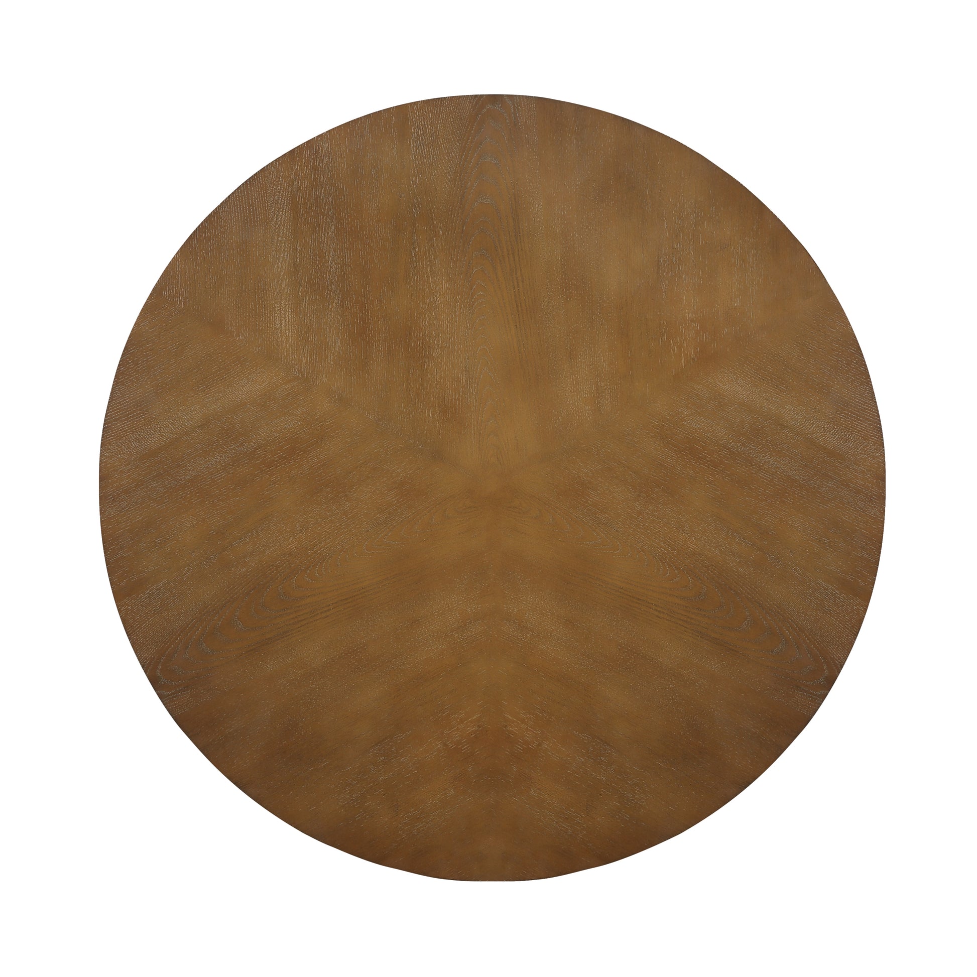 32Inch Wood Round Coffee Table For Living Room,Mid Century Farmhouse Circle Wooden Coffee Tables For Apartment, Easy Assembly, Walnut Walnut Rubber Wood