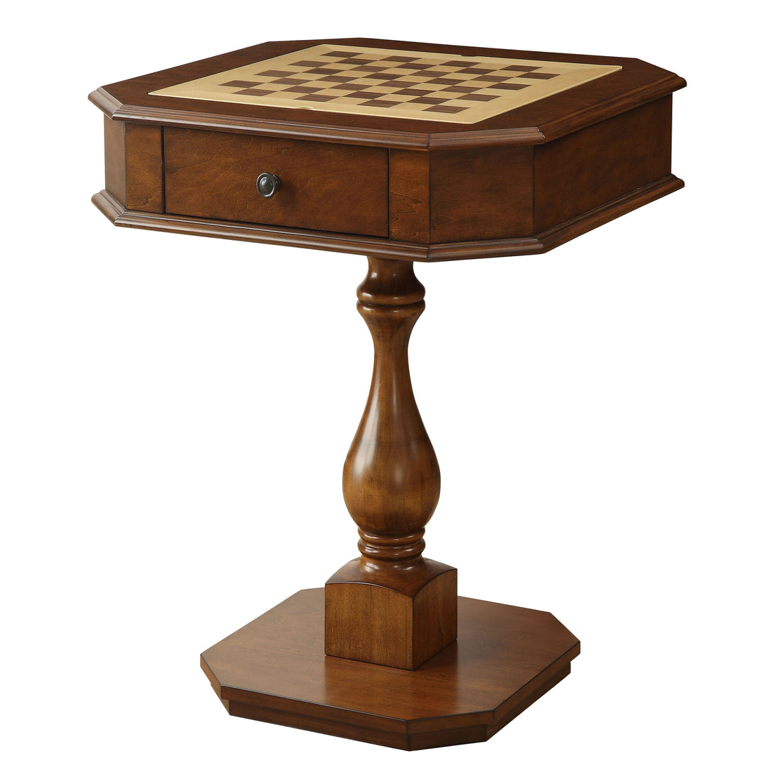 Cherry Game Table With 2 Drawer Cherry Traditional Wood