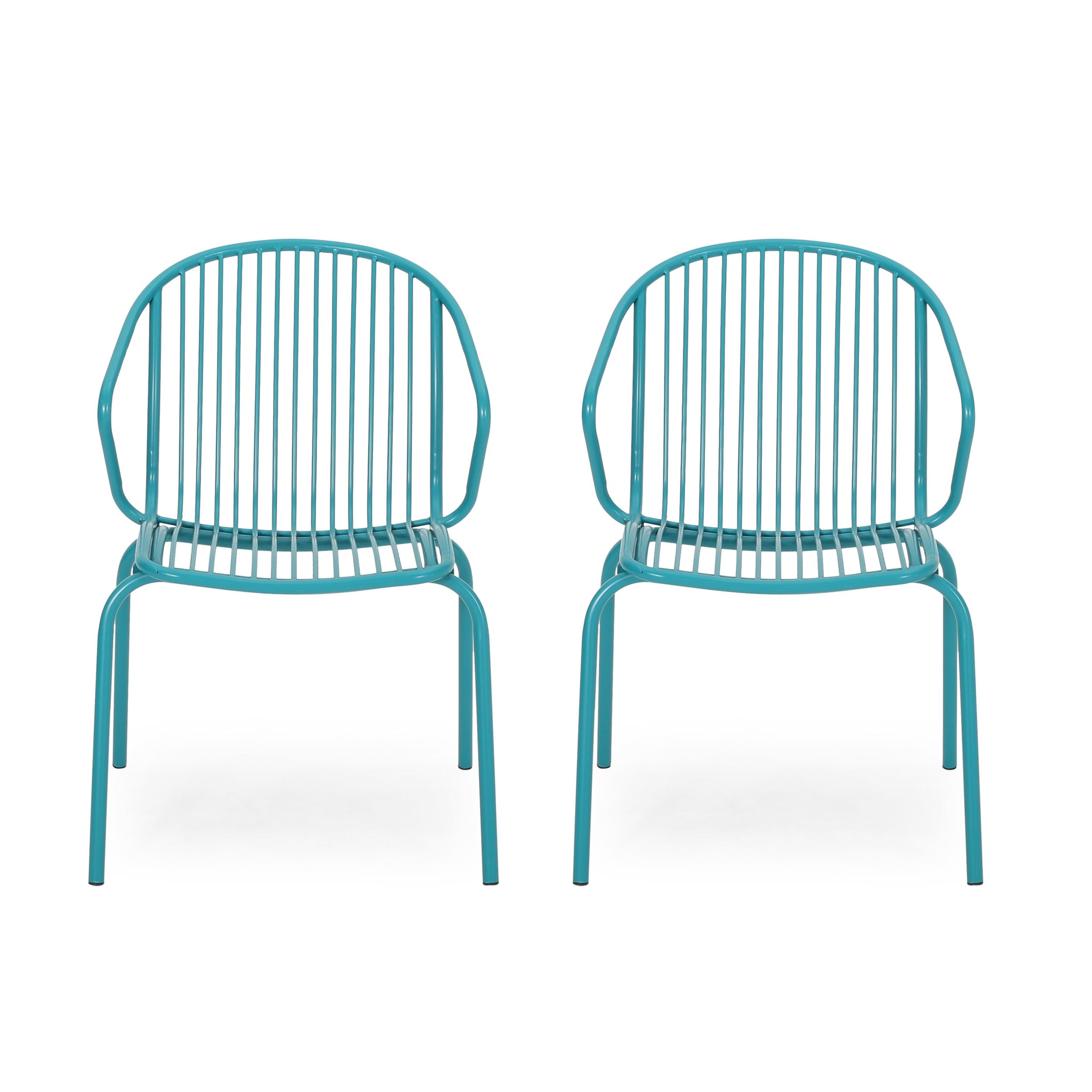 Boston Chair Teal Iron