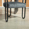 Coolmore Contemporary Designed Chenille Fabric Upholstered Accent Dining Chair Barrel Side Chairs Kitchen Armchair For Living Room Set Of 2 Gray Chenille Gray Foam Chenille