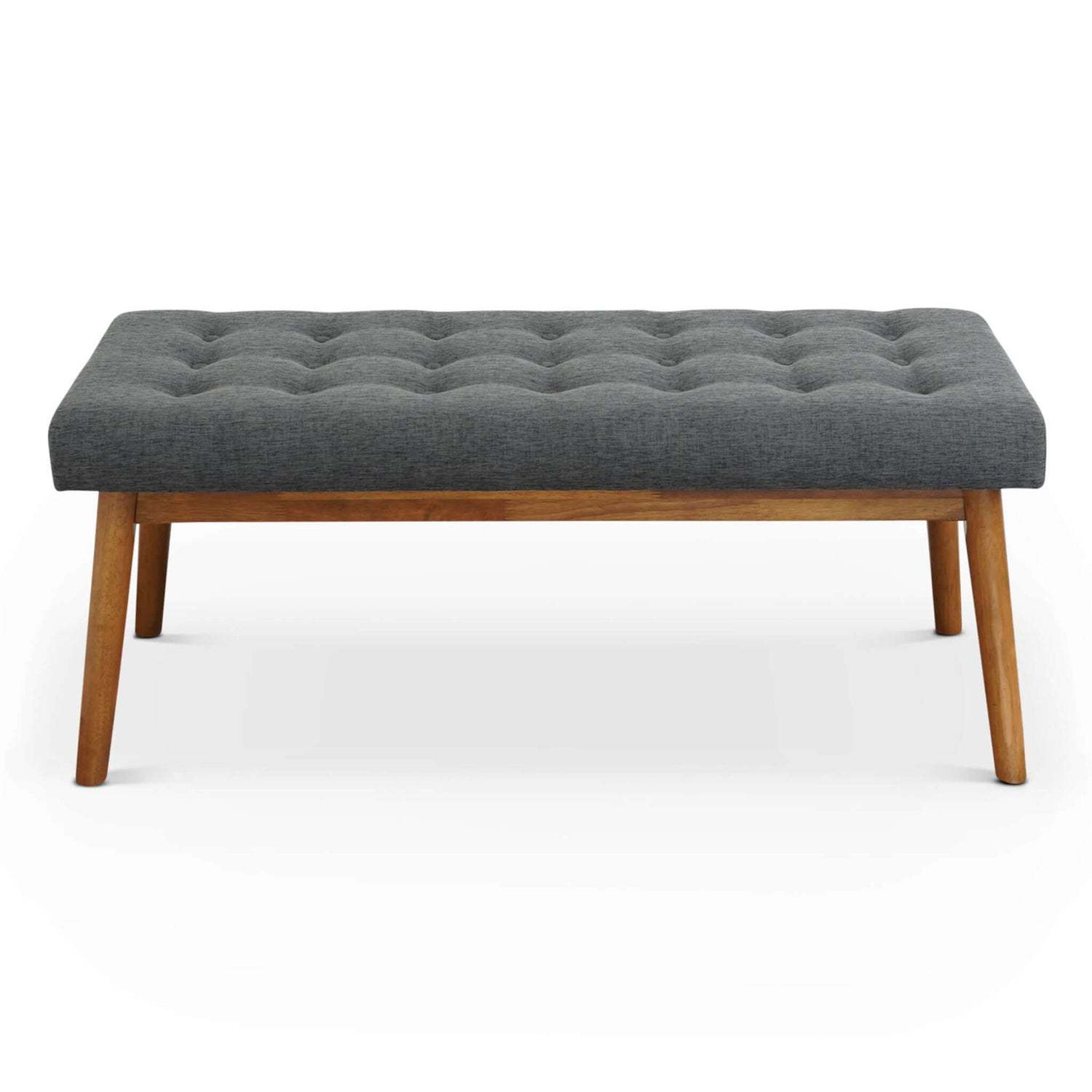 Delilah Modern Bench Fabric Grey Fabric