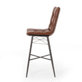 Bar Stool Light Brown Pu