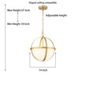 Steel Dimmable Light Unique Globe Chandelier Ul Certified Antique Brass Ceiling Lights Steel Metal