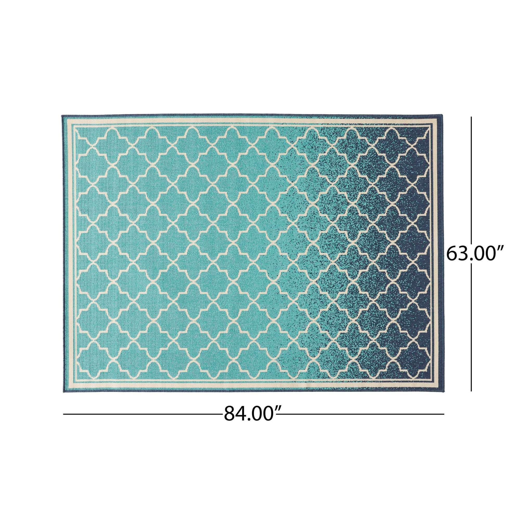 Meridian 3530L 5'3" X 7' Blue Polypropylene