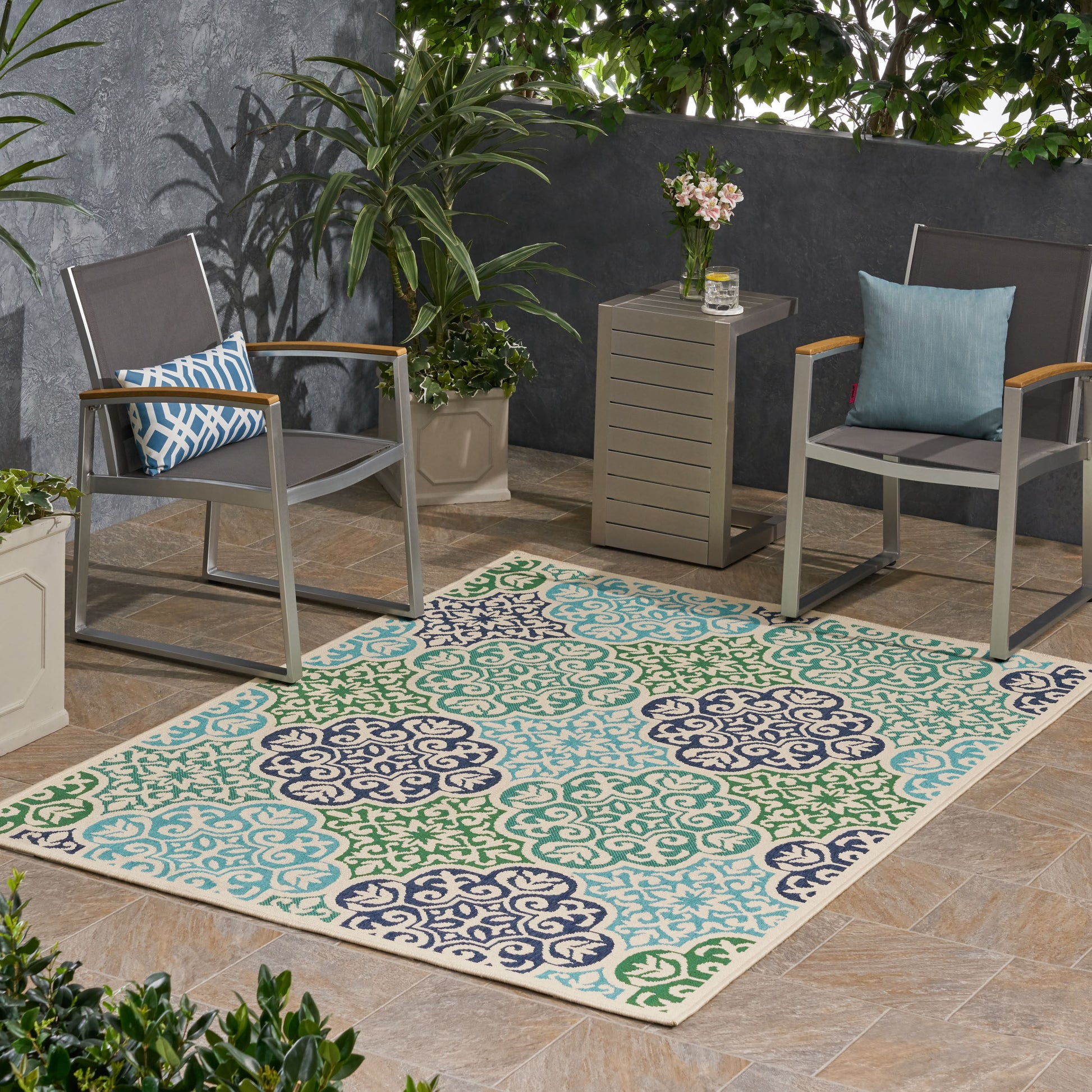 Meridian 1393L 5'3" X 7' Ivory Polypropylene