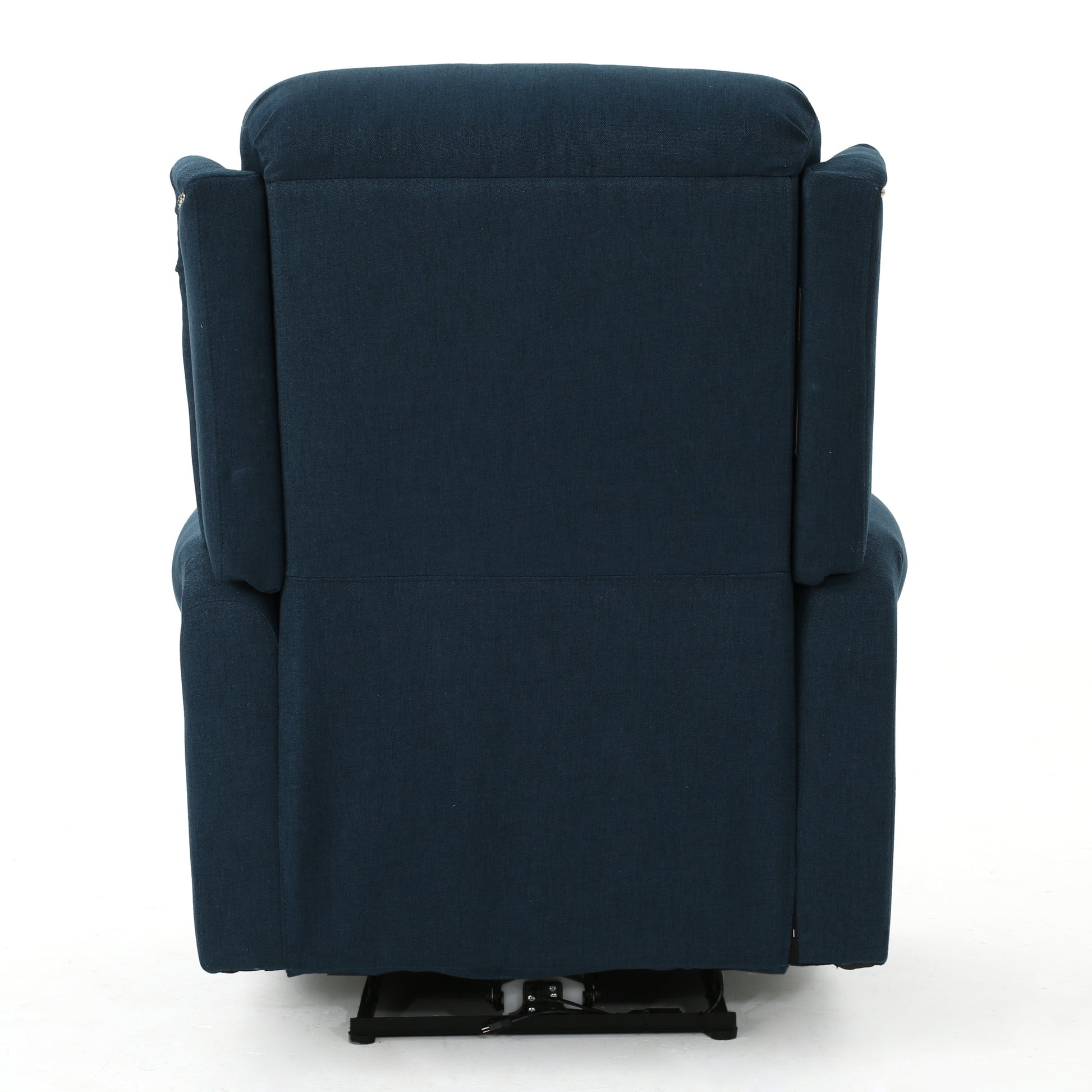 Power Recliner Navy Blue Fabric