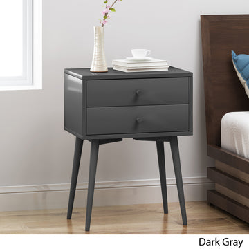 Side Table Dark Grey Mdf