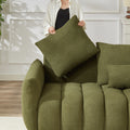 3 Seater 3 Seater Combo Sofa Modern Living Room Sofa, Teddy Sofa, Wooden Frame, 6 Cushions, Apartment Sofa Furniture Green Wood Primary Living Space Pine Foam Fabric 6 Seat