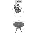 Cushions In Random Colors 5 Piece Set Of Cast Aluminum Patio Furniture With Cushions Yes Dining Set Black Seats 4 Rust Resistant Frame Water Resistant Cushion Garden & Outdoor Complete Patio Sets Aluminium