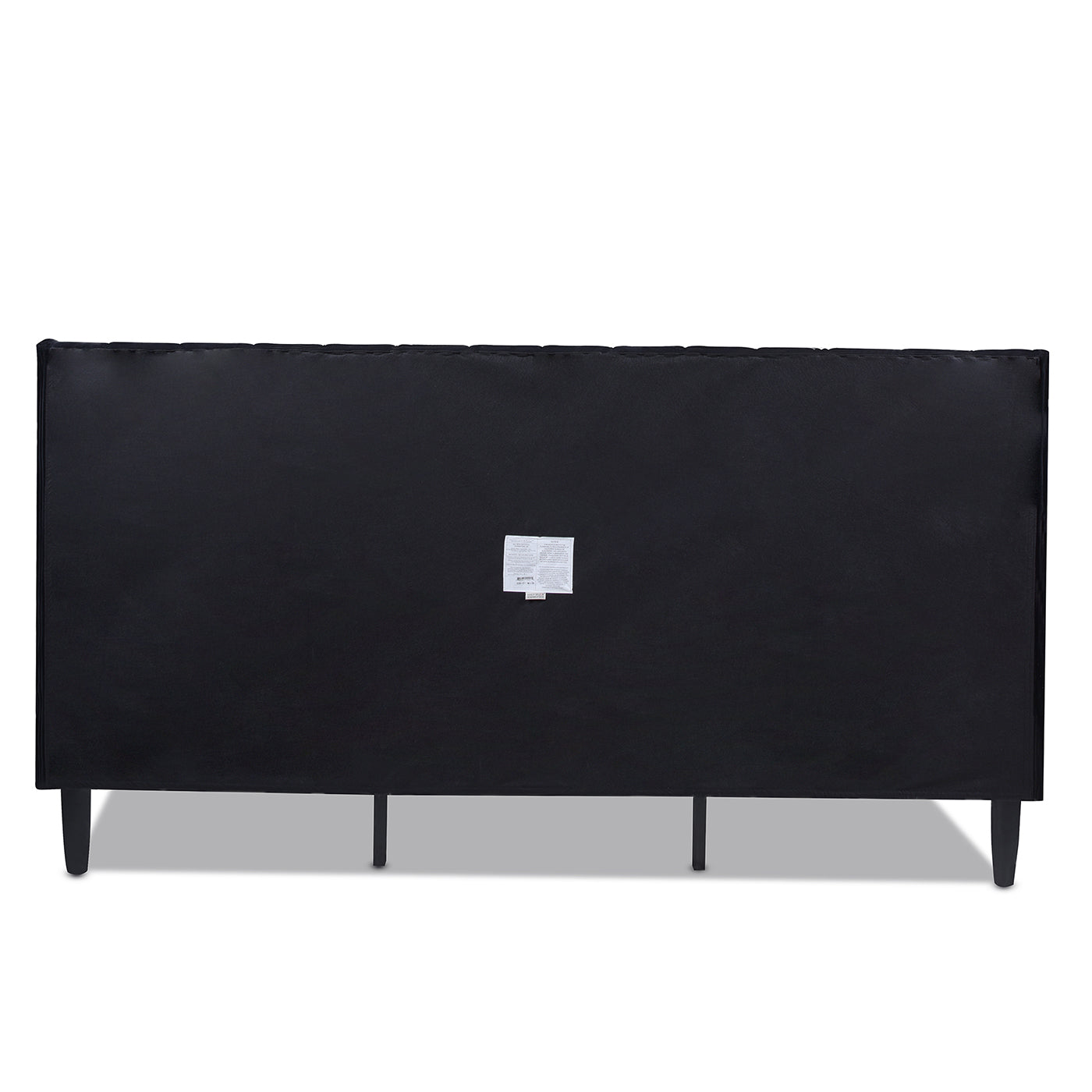 Aspen Vertical Tufted Headboard Platform Bed Set, King, Anthracite Black Velvet Box Spring Not Required King Anthracite Wood Foam Velvet Velvet