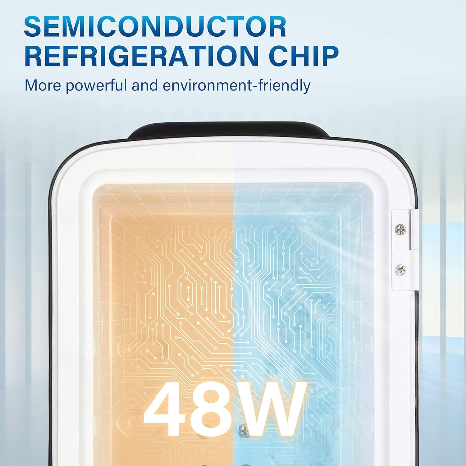 Mini Fridge, 4L 6 Can Portable Cooler & Warmer Freon Free Small Refrigerator Provide Compact Storage For Skincare, Beverage, Food, Cosmetics, Black Black Plastic