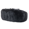 Coolmore Bean Bag Sofa Lazy Sofa Durable Comfort Lounger High Back Bean Bag Chair Couch For Adults And Kids, Indoor & Outdoor, Accent Floor Soft Lounge Chair Black Chenille Black Foam Chenille 2 Seat