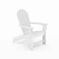 White Adirondack Chair Premium Hdpe Poly Lumber For Pool, Patio, And Garden Elegance No Adirondack White Weather Resistant Frame American Traditional Hdpe Hdpe