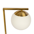 Velvet Globe Table Lamp White Opal Glass With Dimmer Switch Inline Gold,White Table&Floor Lamps Brass,Glass