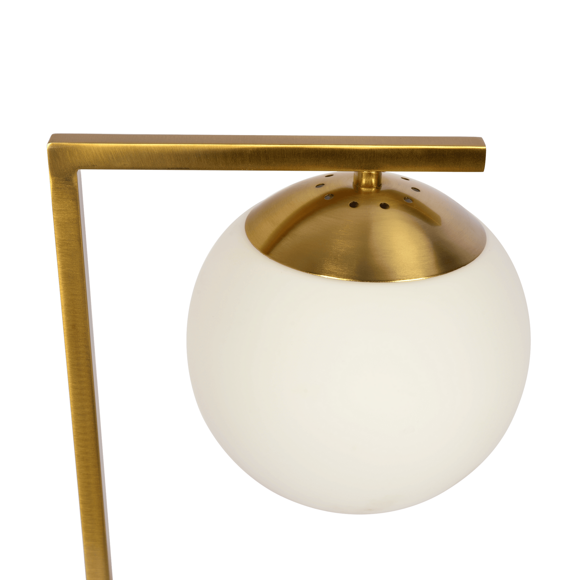 Velvet Globe Table Lamp White Opal Glass With Dimmer Switch Inline Gold,White Table&Floor Lamps Brass,Glass