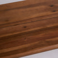 Zion Industrial Wood And Metal Bench Teak Metal & Wood