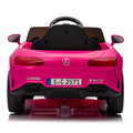 Licensed Mercedes Benz Cls 350,12V Kids Ride On Toy Car W Parents Control,2Wd,Four Wheel Suspension,Music,Bluetooth,Led Light,Usb,Power Display,Volume Adjustment,Speeds 1.24 3.11Mph For Kids Aged 2 4. Pink 50 99 Lbs Polypropylene