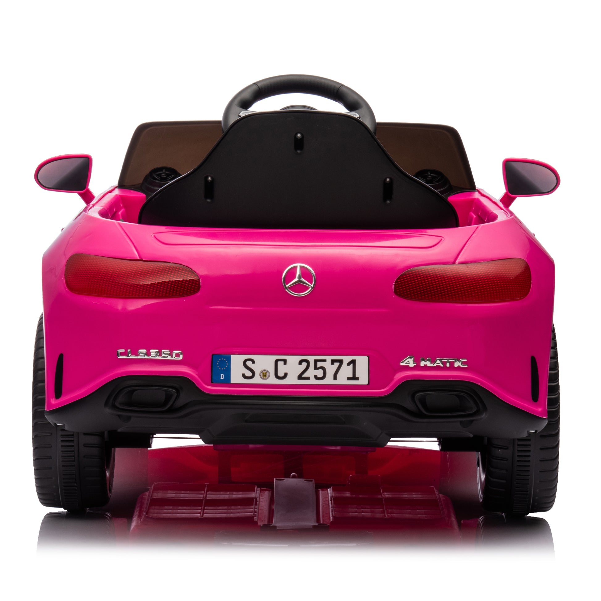 Licensed Mercedes Benz Cls 350,12V Kids Ride On Toy Car W Parents Control,2Wd,Four Wheel Suspension,Music,Bluetooth,Led Light,Usb,Power Display,Volume Adjustment,Speeds 1.24 3.11Mph For Kids Aged 2 4. Pink 50 99 Lbs Polypropylene