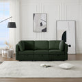 Oversized Modular Sectional Convertible Fabric Sofa Set,Extra Large Sectional Storage Seat Couch For Living Room, 3 Seat Modern Modular Sofa Green Green Polyester 3 Seat