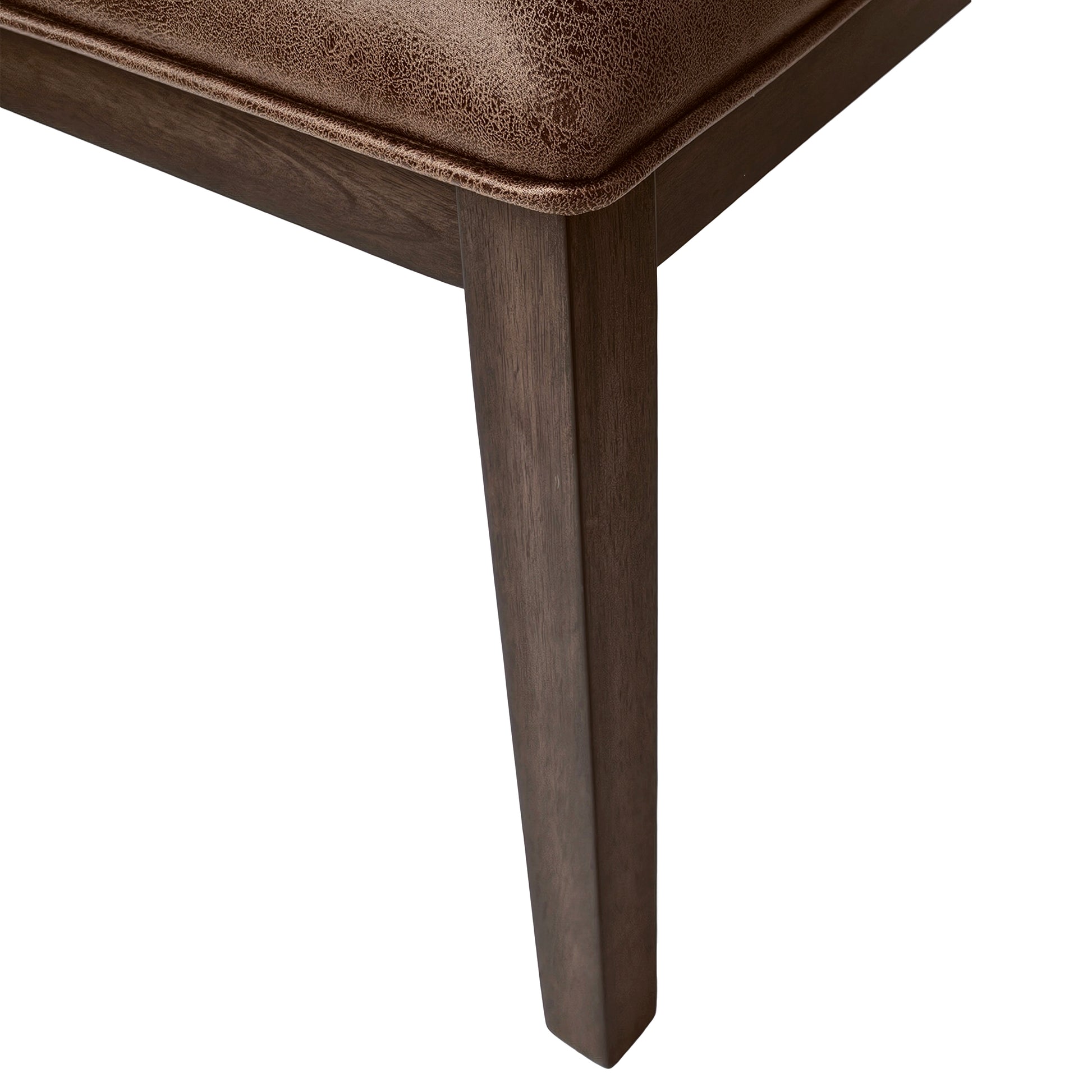 Indoor Wood Dining Set,Dining Chairs Set Of 6 Dining Table Brown Brown Rubber Wood