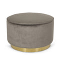 Swivel Ottoman Grey Altay Velvet