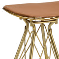 Whiskey And Gold Backless Bar Stools Set Of 2 Orange Bedroom Modern Bar Stools Set Of 2 Fabric Metal
