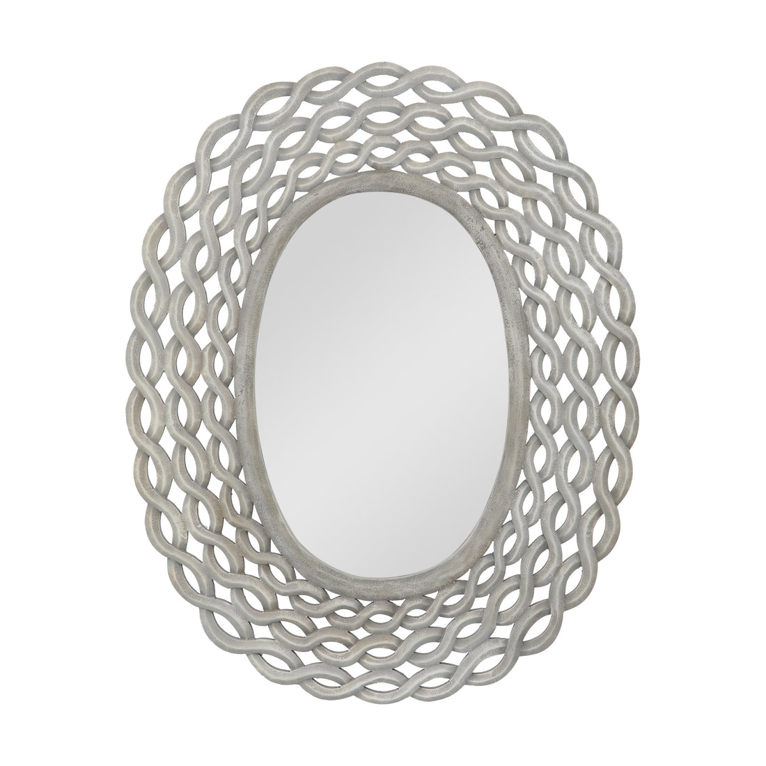 Mdf Carved Mirror Grey Mdf Glass