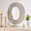 Mdf Carved Mirror Grey Mdf Glass