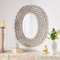 Mdf Carved Mirror Grey Mdf Glass