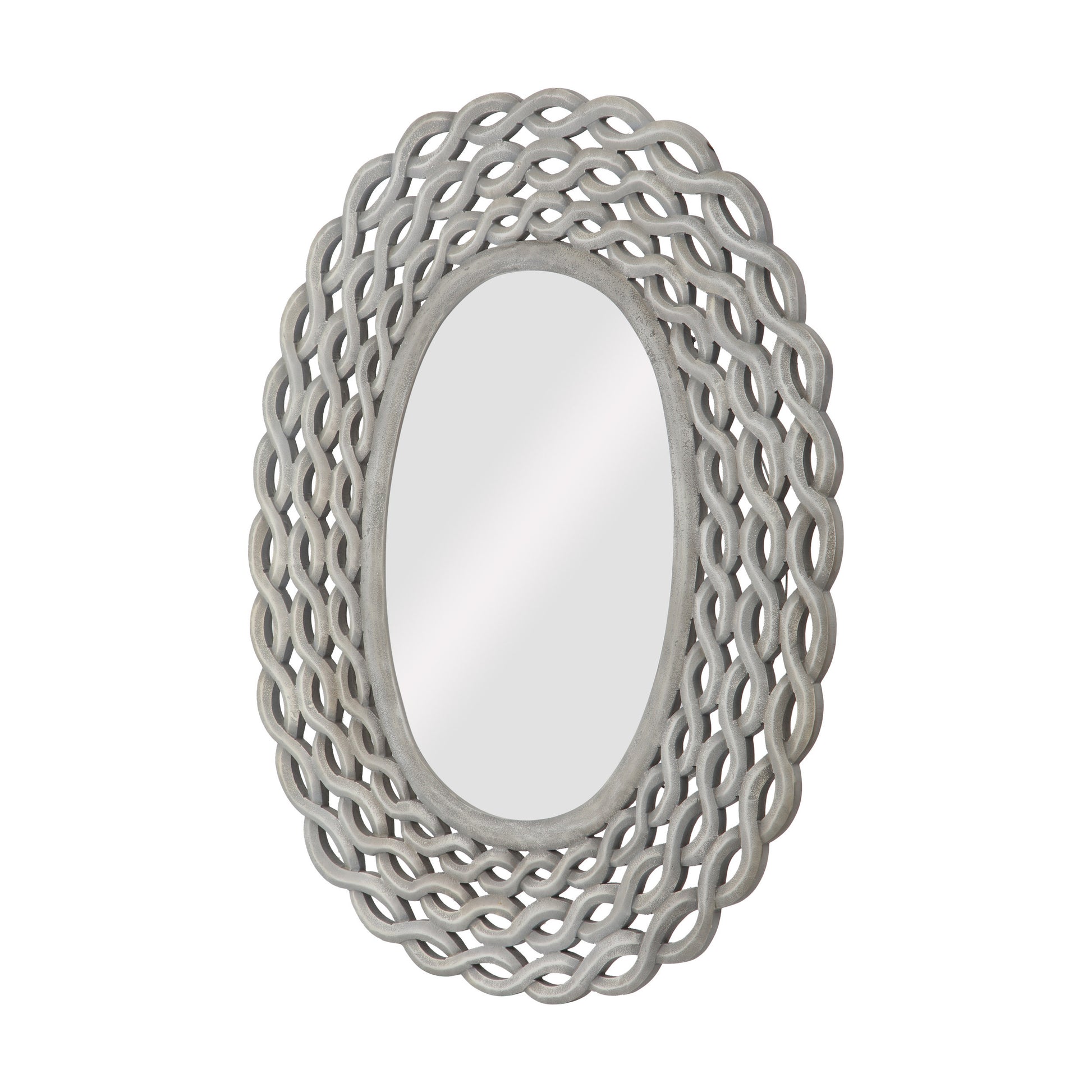 Mdf Carved Mirror Grey Mdf Glass