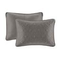 Reversible Bedspread Set Dark Grey King Dark Grey Cotton