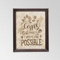 Coffee Transfer Wall D Cor Posisible Wood Wood