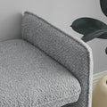 Bedroom Storage Stool, Linen Fabric Storage Stool, Large Storage Space,44.48 Inches, Can Be Used For Bed End, Living Room, Entrance Grey Grey Linen