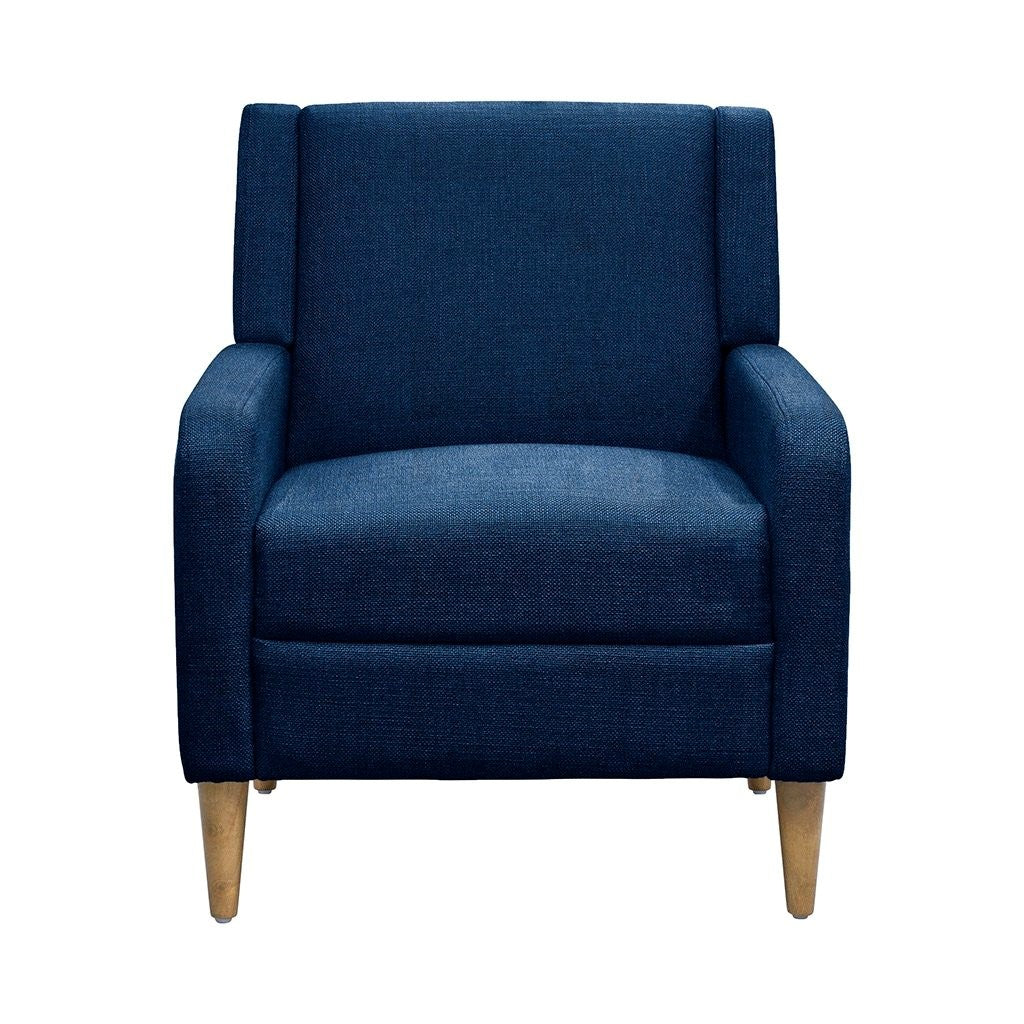 Upholstered Accent Armchair Blue Upholstered