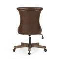 Swivel&Lift Office Chair Brown Neutral Pu