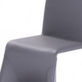 Fullyupholstered Metal Frame Dining Chair, Set Of 2, Gray Gray Metal