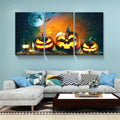 3 Piece Drop Ping Canvas Wall Art Halloween Decorations Framed Halloween Wall Art Modern Home Wall Decor Stretched And Framed Ready To Hang 1216Inch Thickness 1.5Inch Multicolor Modern Canvas