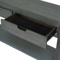 Console Table Entryway Table For Hallway Living Room With 2 Drawers And 1 Shelf Antique Green Mdf
