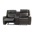 Motion Seat In Dark Brown Dark Brown Leather