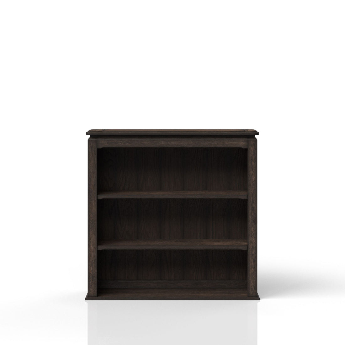 Chocolate Two Shelf Bookcase Hutch Chocolate Solid Wood Mdf