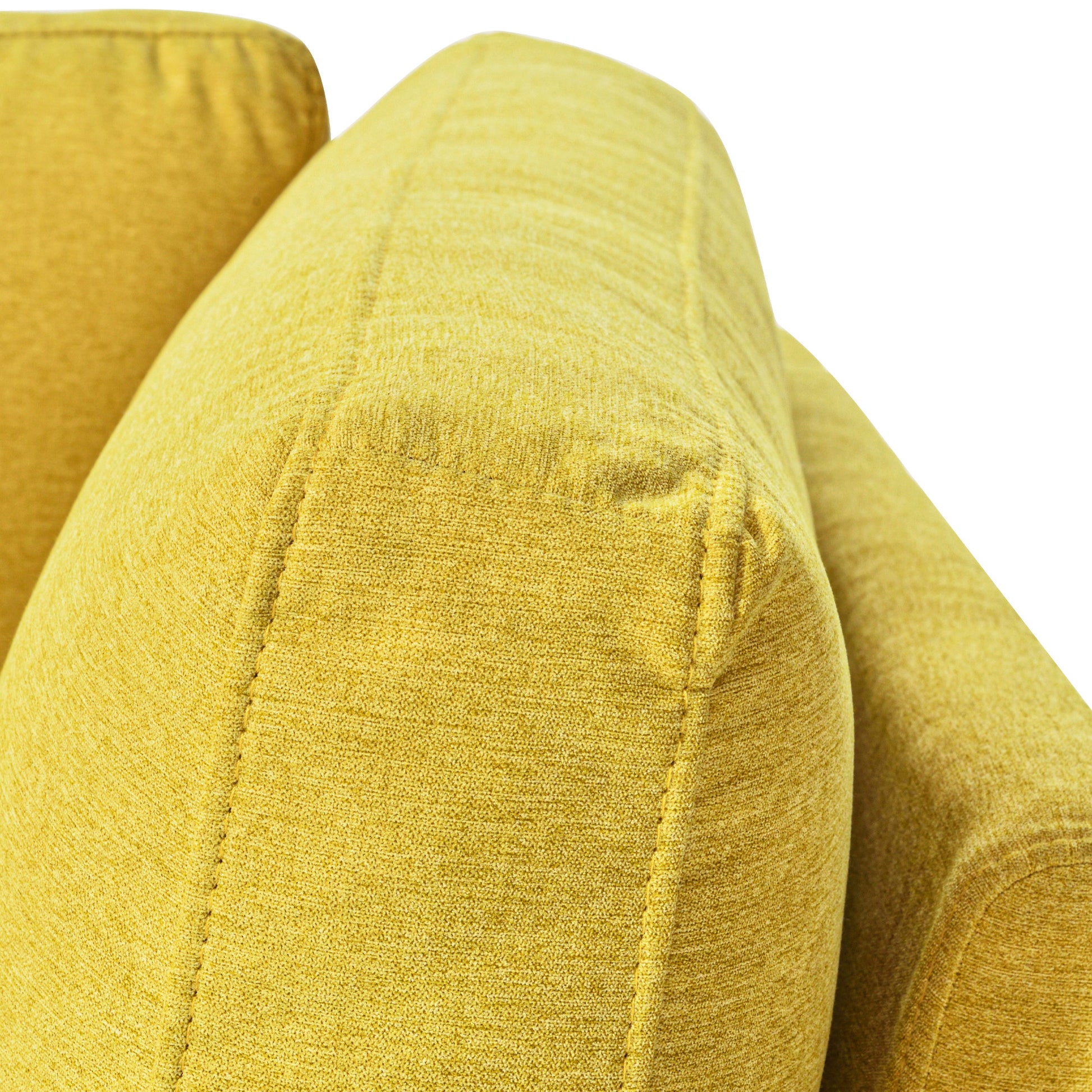 Video 65" Mid Century Modern Linen Fabric Corner Lounge Chair, Upholstered Indoor Chaise Lounge,Sleeper Sofa Bed,Leisure Sofa Recliner For Bedroom,Office,Small Living Room & Apartment,3 Colors Yellow Fabric Fabric