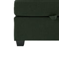 Oversized Modern 6 Seat Upholstered Sofa, Large Sectional Sofa With Storage Seats And Ottomanssofa Bed With Thick And Soft Cushions At All Sidesadjustable Arms And Backs Green Green Polyester 4 Seat