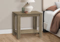 Accent Table, Side, End, Nightstand, Lamp, Living Room, Bedroom, Brown Laminate, Transitional Taupe Particle Board