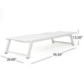 Myers Chaise Lounge Mp2 White Metal Mesh