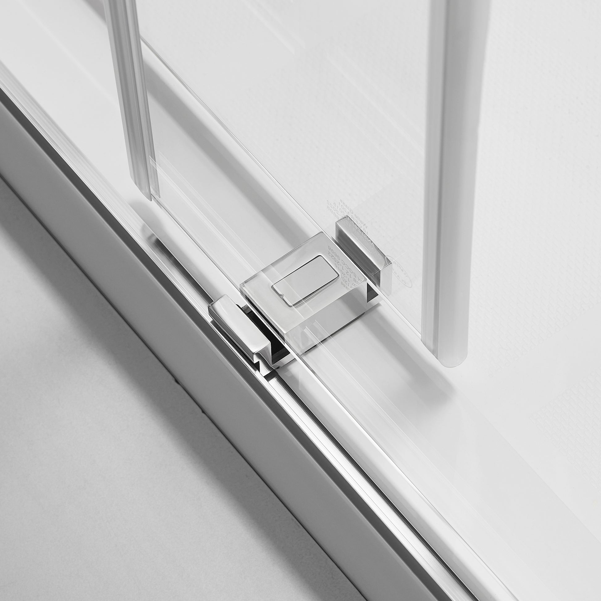 56" 60"W X 76"H Frameless Double Sliding Shower Door, 3 8" 10Mm Clear Tempered Glass, Glass Door For Bathroom, Chrome Finish Chrome Bathroom American Design Glass Metal