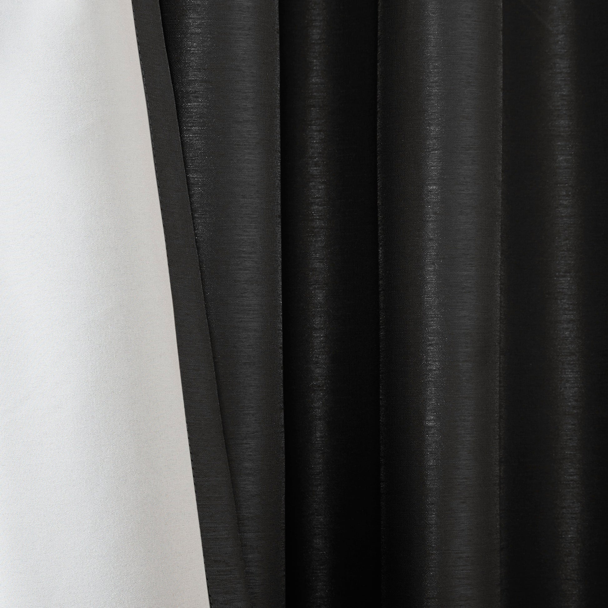 Twist Tab Total Blackout Window Curtain Panel Black 50X95" Blackout Black Polyester